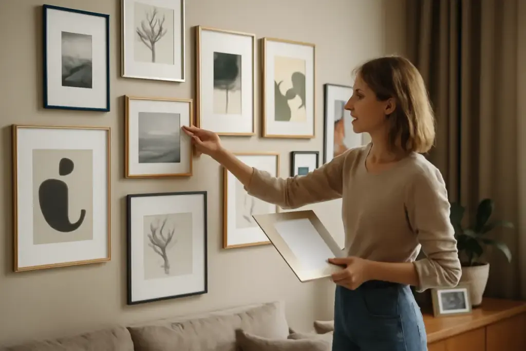 Decorare le pareti con quadri e foto: le regole d’oro per un effetto gallery